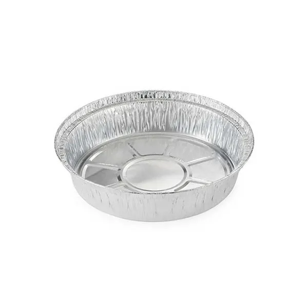 9 no. Round Silver Container